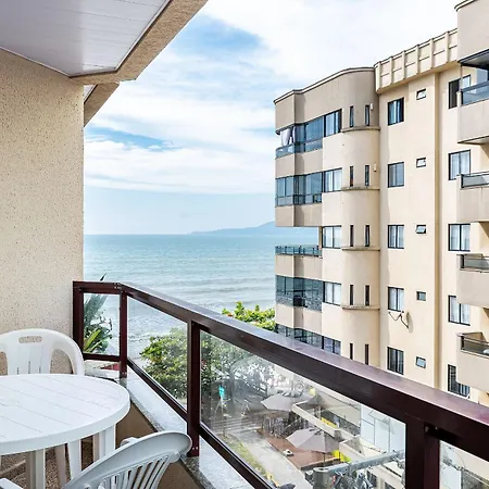 Apto pé na areia vista mar em Meia Praia EVB308 Itapema Exterior foto