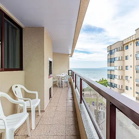 Apto pé na areia vista mar em Meia Praia EVB308 Itapema Exterior foto
