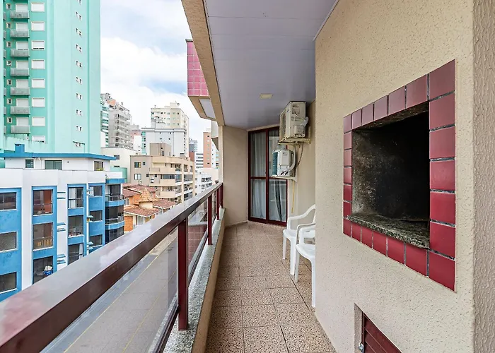 Apto Pe Na Areia Vista Mar Em Meia Praia Evb308